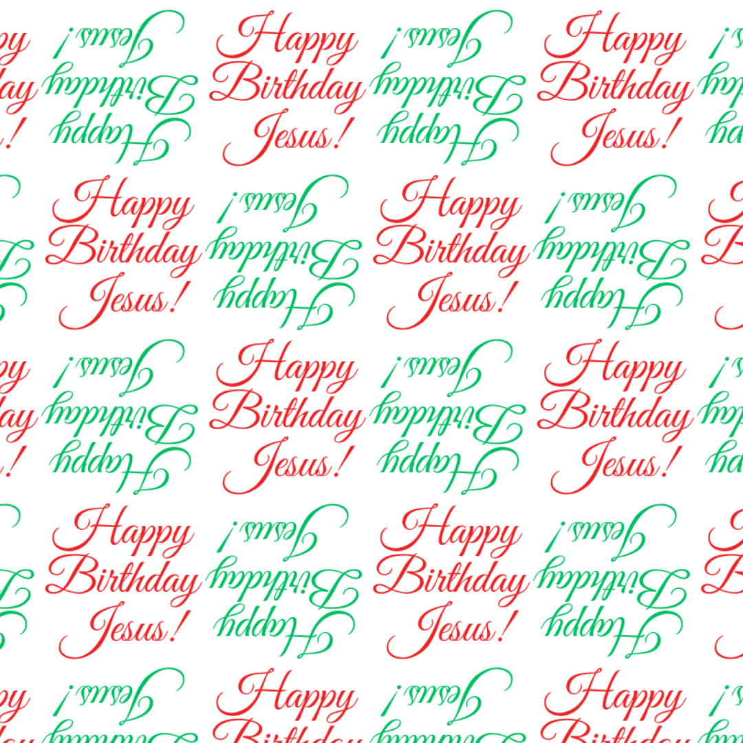 Happy Birthday Jesus Wrapping Paper