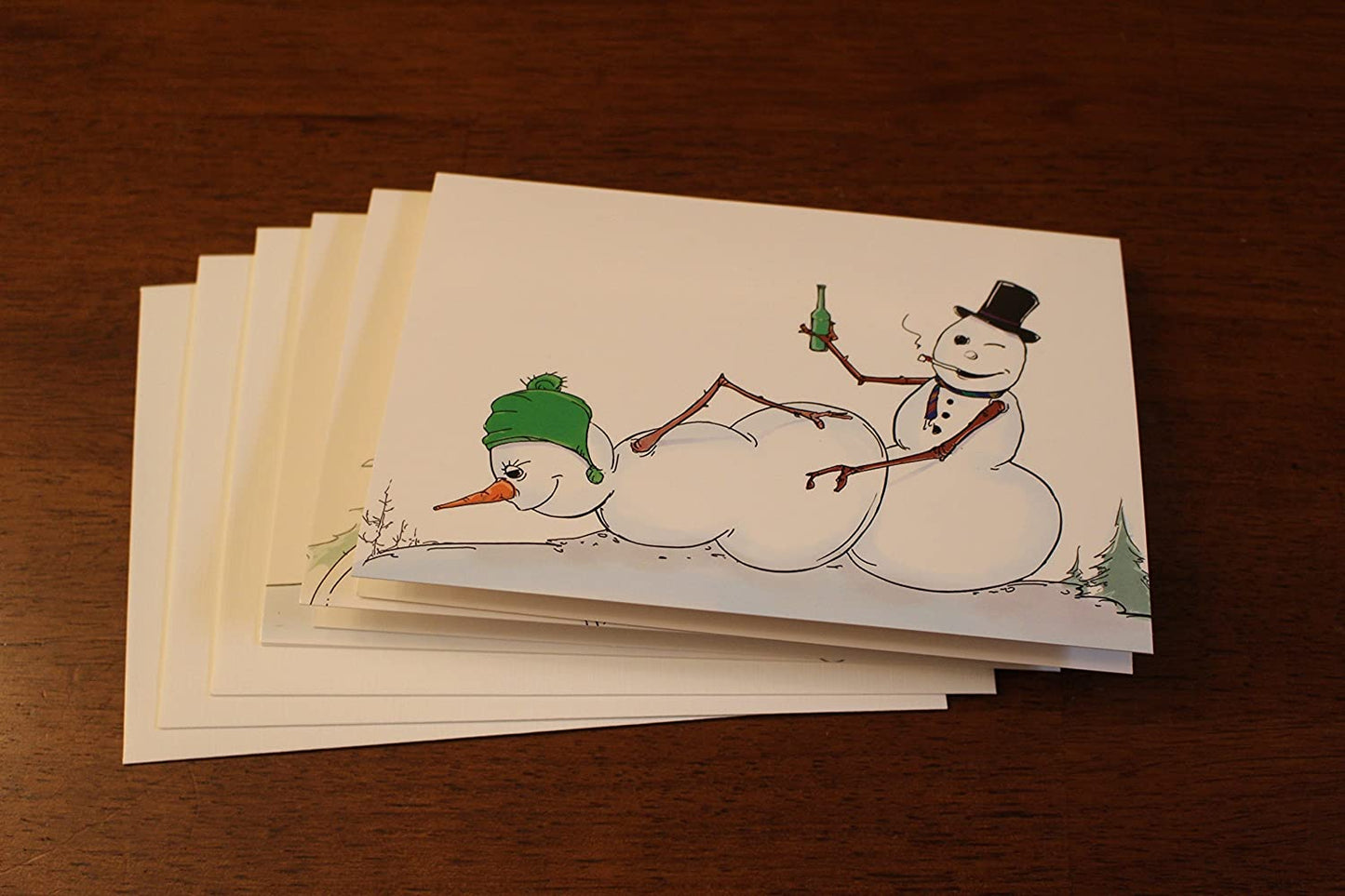 Funny Holiday Cards - Nimbo The Naughty Snowman - X Rated Adult Christmas Cards