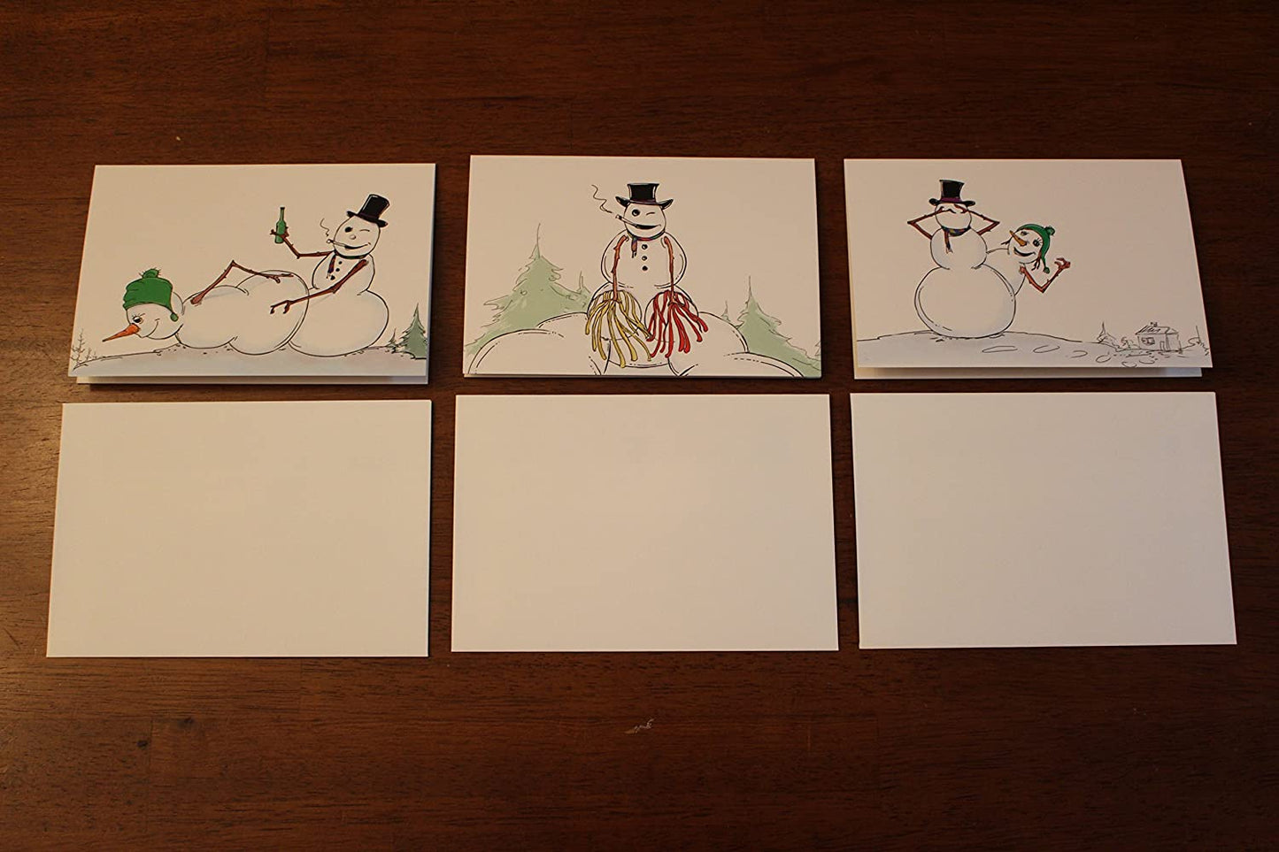 Funny Holiday Cards - Nimbo The Naughty Snowman - X Rated Adult Christmas Cards