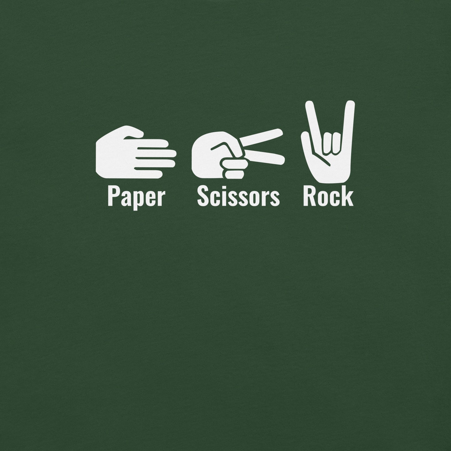 "PAPER SCISSORS ROCK" 🤘 Unisex t-shirt