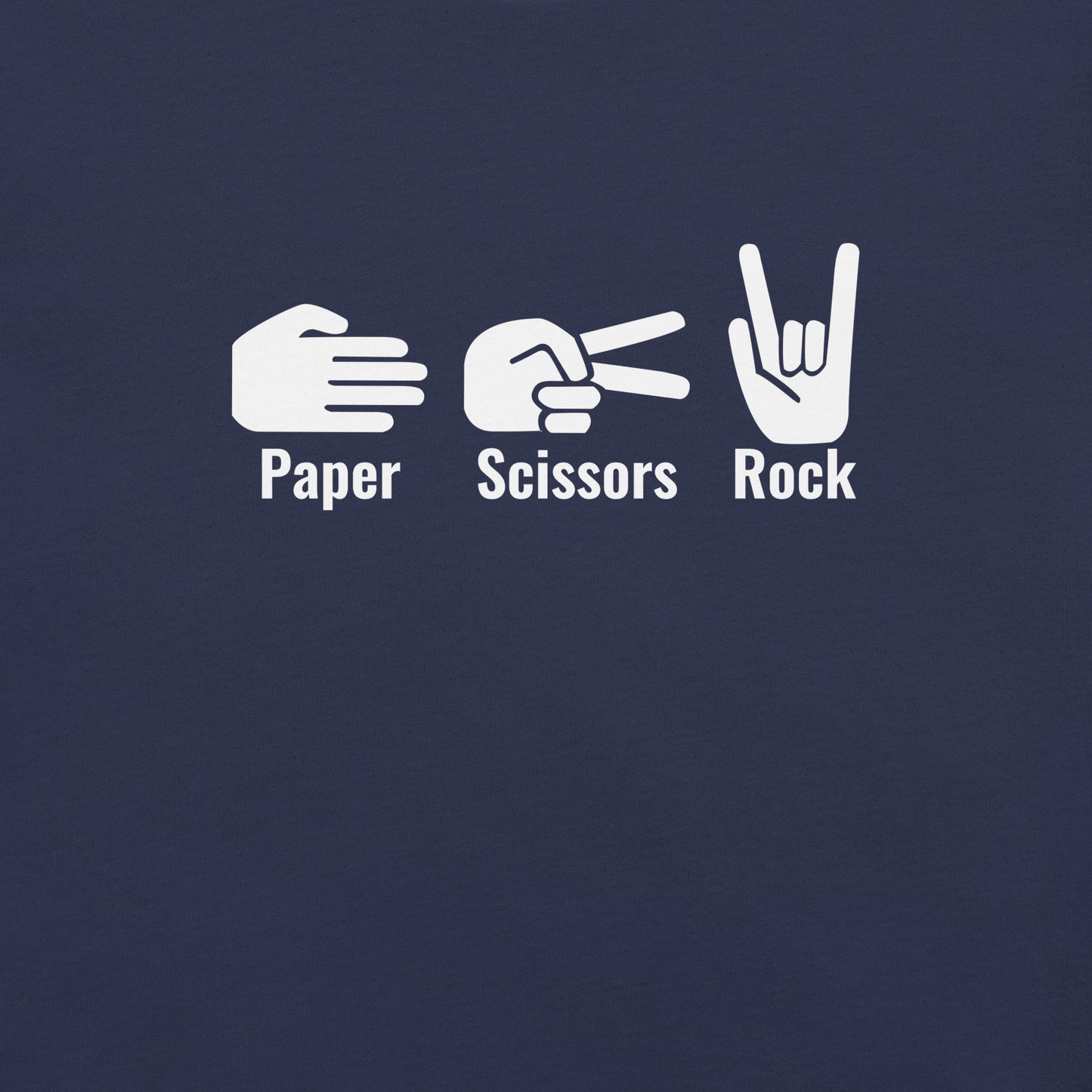 "PAPER SCISSORS ROCK" 🤘 Unisex t-shirt